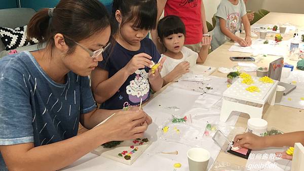 【陪烏龜散步】20180705 EZ樂活手作 親子多肉植物黏土DIY