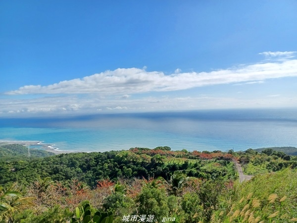 【台東大武】遠眺一望無際藍色太平洋。 小百岳集起來。 No9