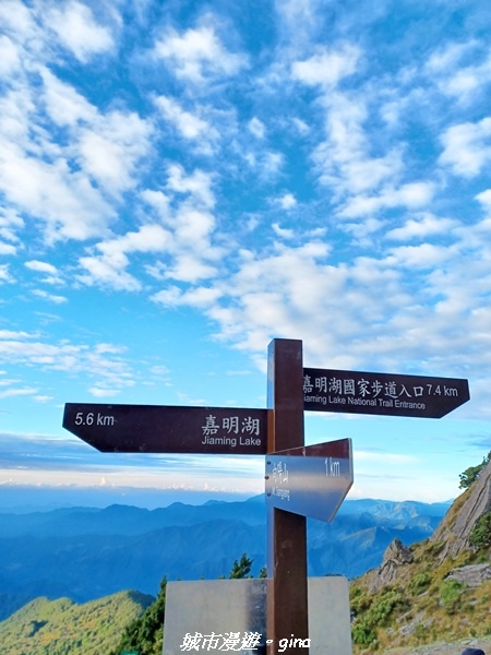 【台東海端】坐的夠久等到藍寶石般的嘉明湖。No28百岳三叉山