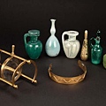 Collection of small amphorae, jewelry, and elaborate primitive telescope from Cleopatra sold for 3,500.00USD