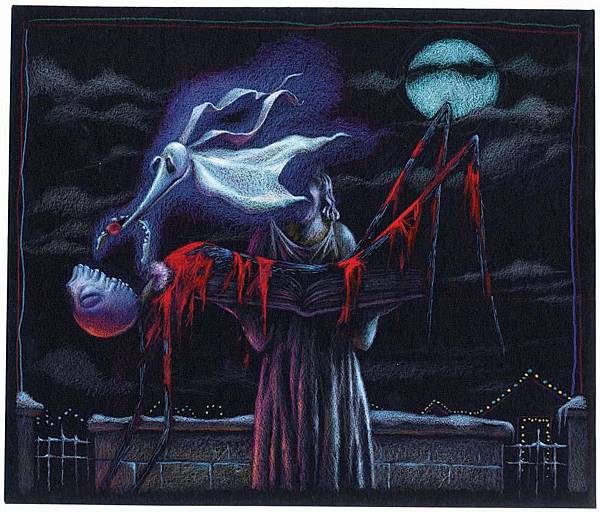 1039_Jack Skellington and Zero concept artwork from The Nightmare Before Christmas $4,000 USD.jpg