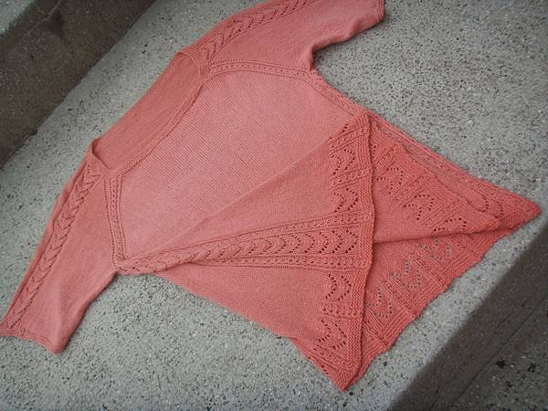 Top-Down Knitting 縷空花上衣 Top-Down Knitting 縷空花上衣