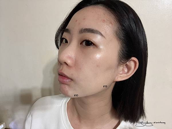 巴黎萊雅Age Perfect粉底液 #10 #15上臉色號比較 L'OREAL Paris - Age Perfect Radiant Serum Foundation