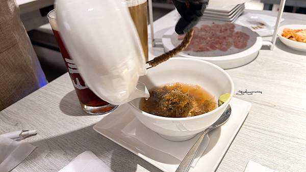 三山燒肉-日本A5和牛套餐-和風鮭魚茶漬飯