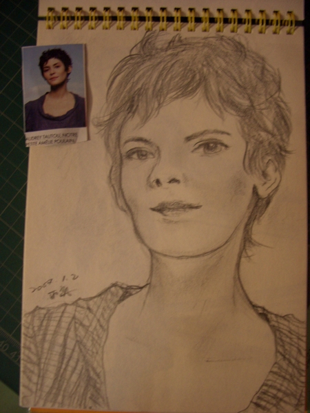 One more Sketch fro Audrey Tautou