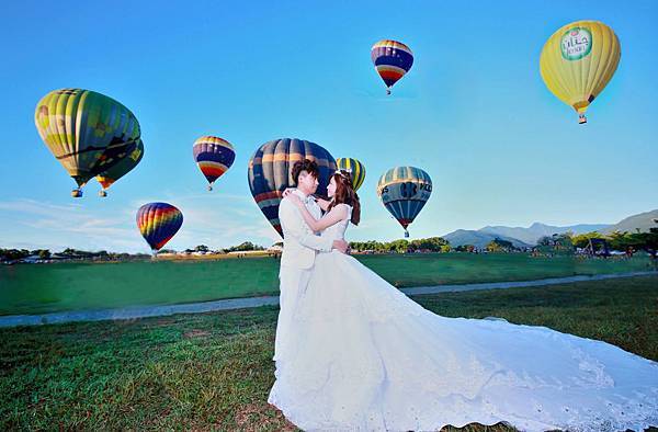 高雄自助婚紗新人(恰靜)大力推薦-台東熱氣球婚紗攝影