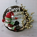 雪人聖誕圈  Snowman Christmas Wreath