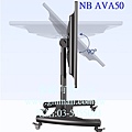 NB AVA50 適用32~70吋可移動式液晶電視立架,電視架可調傾仰角0~90度,適用舞台電視架,主席或講師演說講稿提示電視支架,商展電視導覽架.jpg