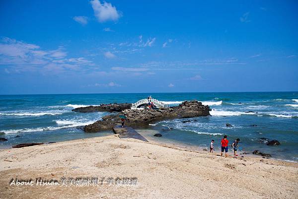 新北景點,北海岸,貝殼沙灘,潮間帶,海蝕