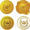 37547-Clipart-Illustration-Of-Four-Gold-Luxury-Product-Sticker-And-Wax-Seals.jpg