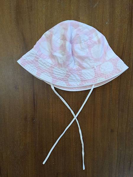 【法國Jacadi】（春夏）粉嫩格子與大圓點俏皮遮陽帽 兩面戴 $580