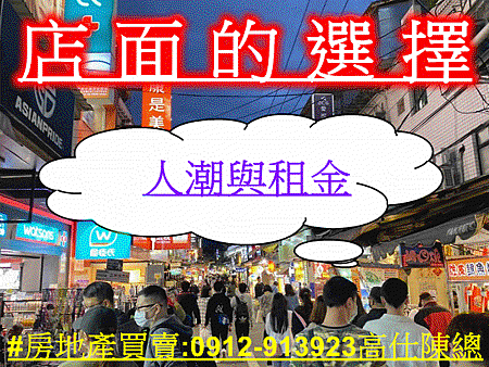 店面的選擇(示意照)