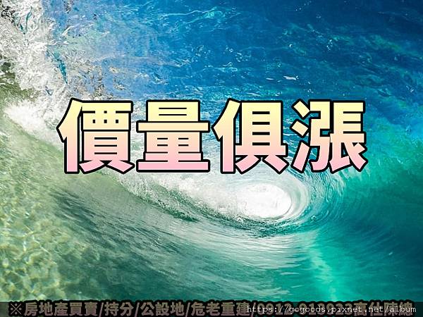 價量俱漲(示意圖)