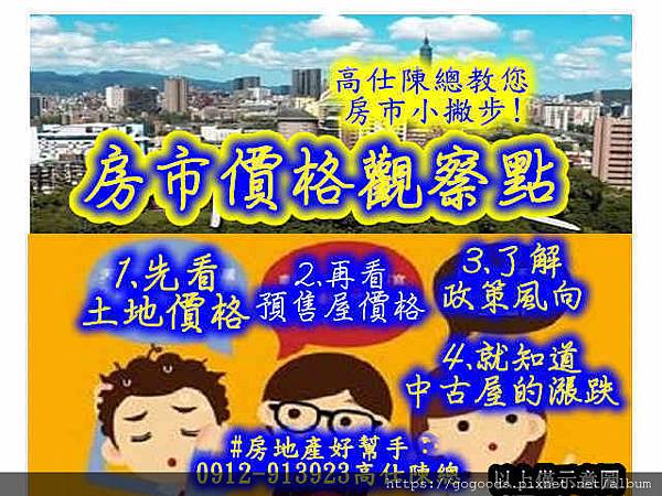 房市價格觀察點(示意圖)