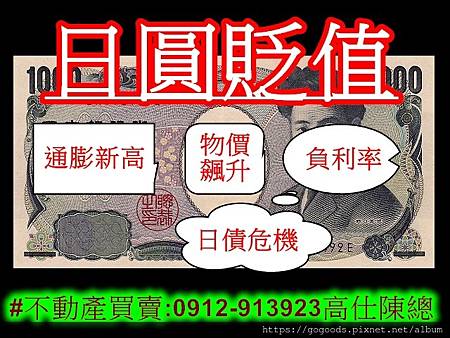 日圓貶值(示意圖)