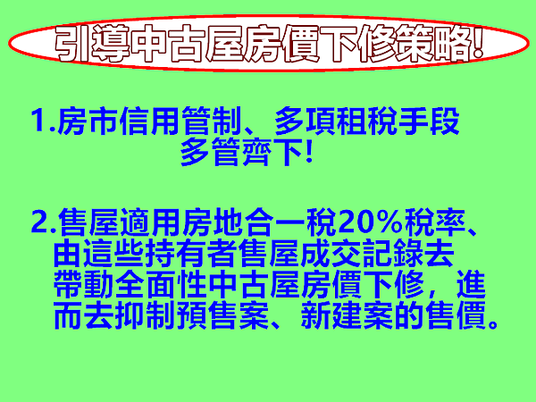 引導中古屋房價下修策略