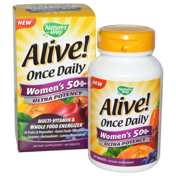 Nature%5Cs Way, Alive! Once Daily, Women%5Cs 50+ Multi-Vitamin, 60 Tablets.jpg