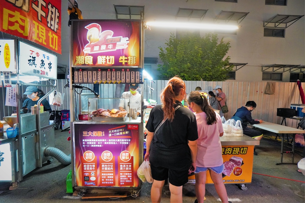 台中美食｜潮食牛 大里勝利夜市瘋排這一攤 鹿峰夜市、大慶夜市