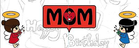 mom birthday card 封面