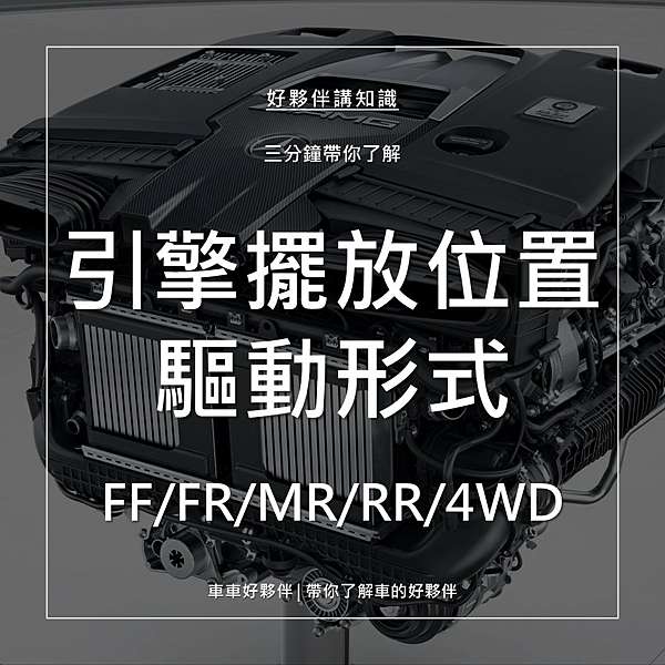 引擎擺放位置與驅動形式ff Fr Mr Rr 4wd 車車好夥伴goodcarpartner 痞客邦