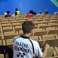前四強女雙 - 在台上看比賽的丹麥男雙Paaske