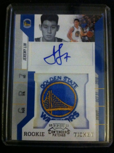 2010-11 JEREMY LIN Autograph CONTENDER PATCH