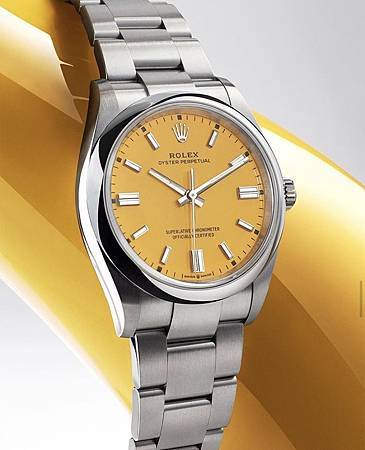 勞力士新款Oyster Perpetual 36腕錶黃色錶面.jpg 勞力士新款Oyster Perpetual 36腕錶黃色錶面.jpg