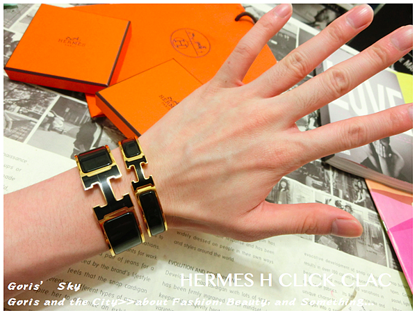 終於買到 Hermes H Click Clac中版黑金黑h琺瑯手環 附日本免稅店價格單據 Goris Sky 時尚美妝消費學 痞客邦