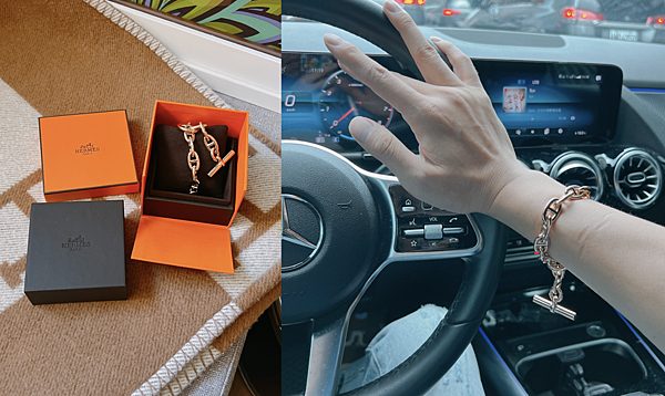 實心垂墜感最大尺寸太美!HERMES豬鼻手環Chaîne d