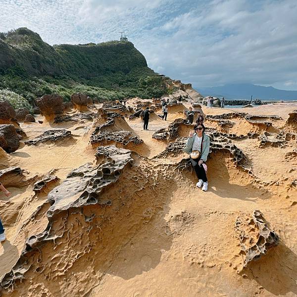 帶日本人的他全家4人一起去野柳看女王頭的流水帳全記錄