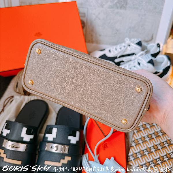 不到1:1在機場順利完美HERMES愛馬仕山羊皮金釦大象灰m 不到1:1在機場順利完美HERMES愛馬仕山羊皮金釦大象灰m