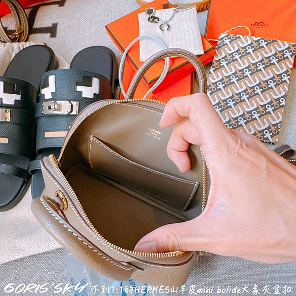 不到1:1在機場順利完美HERMES愛馬仕山羊皮金釦大象灰m 不到1:1在機場順利完美HERMES愛馬仕山羊皮金釦大象灰m