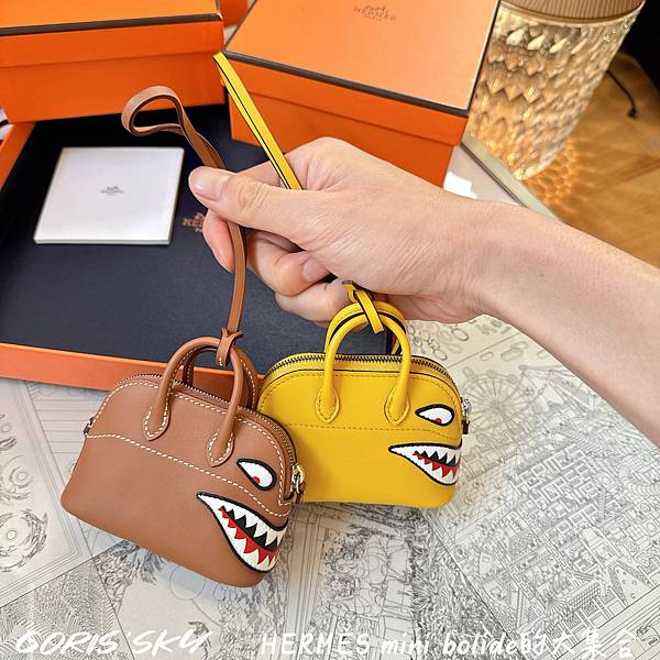黃色招財啦！愛到又收了一支的HERMES Bolide鯊魚吊