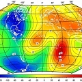 predicted annual rate of change of total intensity from IGRF-12 for 2015-2020.jpg