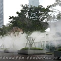 水霧降溫造景設計、噴霧造景、造景噴霧、水霧造景、造霧造景