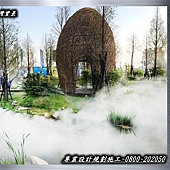 景觀水池噴霧設計