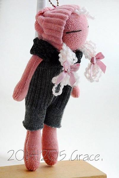 襪子娃娃169號櫻桃粉女孩 (2)
