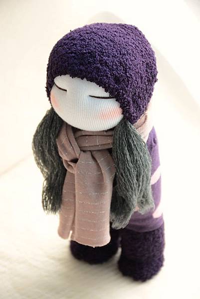 襪子娃娃231號紫靴女孩 (4)