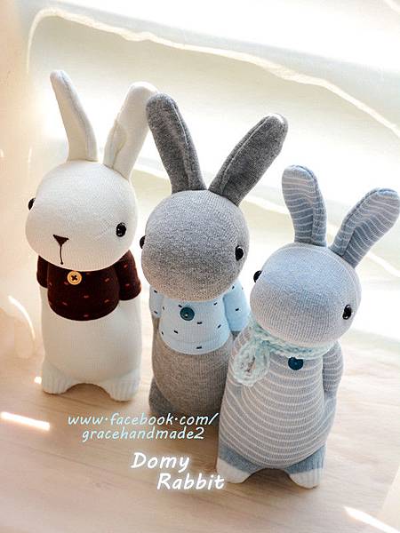 襪子娃娃361+362+363號多米兔 Domy Rabbit 襪子娃娃361+362+363號多米兔 Domy Rabbit