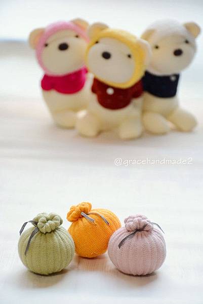 襪子娃娃452-454號蜂蜜熊