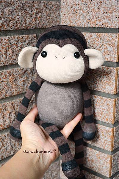 襪子娃娃489號小棕猴 (9)