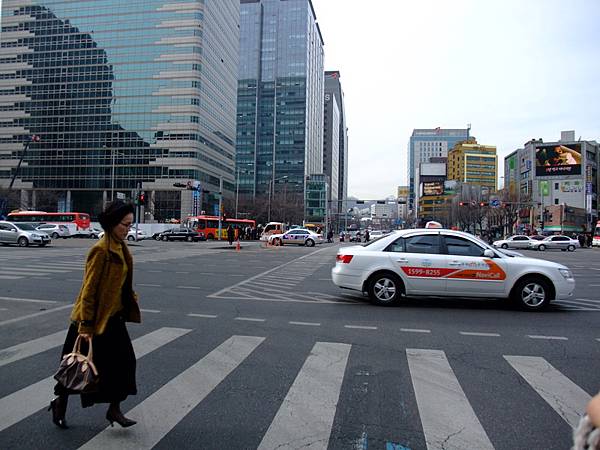 韓國市區的街道