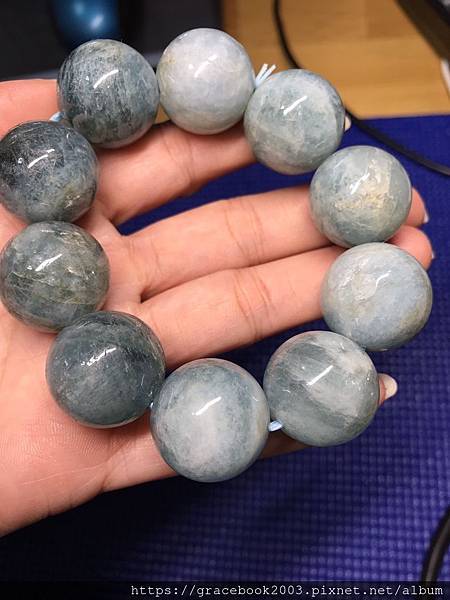 海水藍寶手鍊1 海水藍寶手鍊1