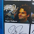 墨爾本公園，Federer簽名的鏡頭玻璃