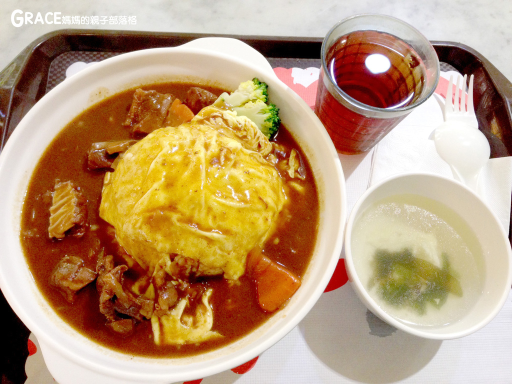 劍南捷運站餐廳-美麗華百貨地下美食街-原宿廚房DONO蛋包飯-牛肉歐姆飯燉紅酒-grace媽媽 (3).jpeg