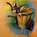 垃圾桶小貓