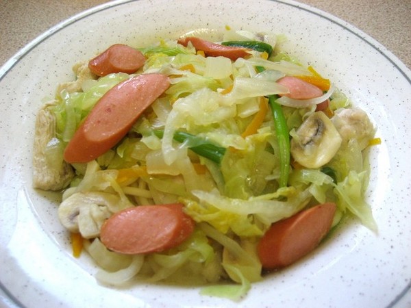 雞肉蔬菜炒麵(三)