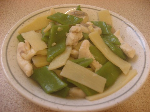 筍片青豆雞丁