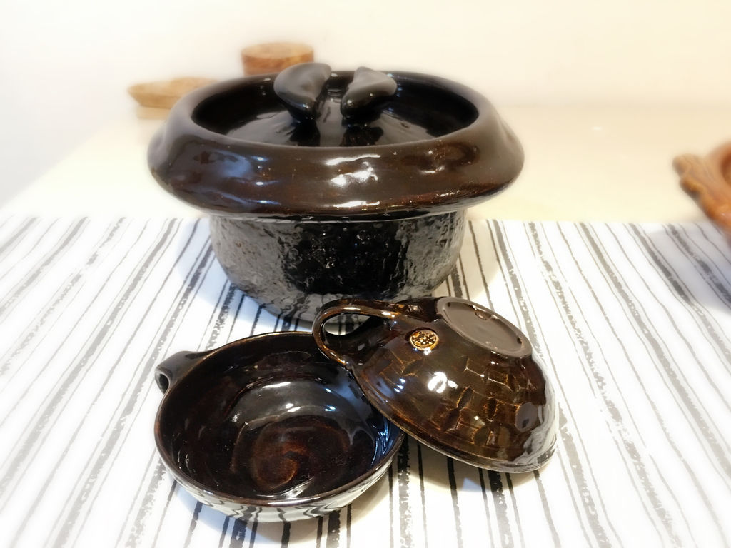 鴨釉きまぐれ御飯鍋 三合 炊き 雲井窯 中川一辺陶
