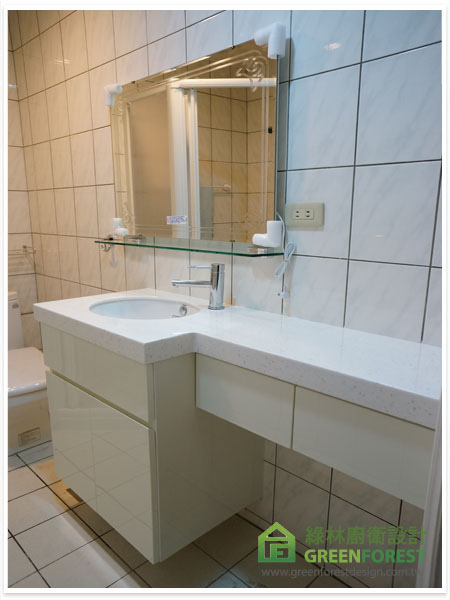 凱撒面盆訂製浴櫃(L5115龍頭B210C)結晶門板 (3)
